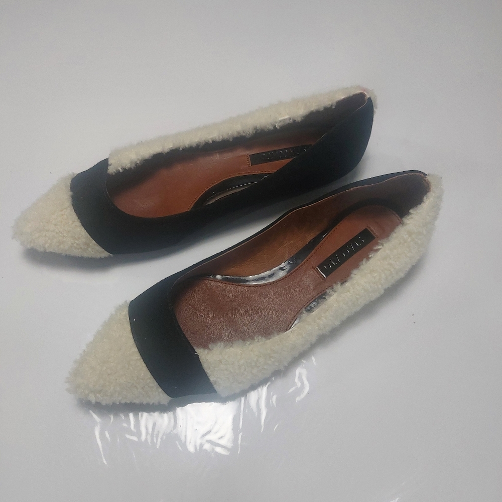 STACCATO Women's Faux Fur Flats Size 9 - Picture 7 of 15